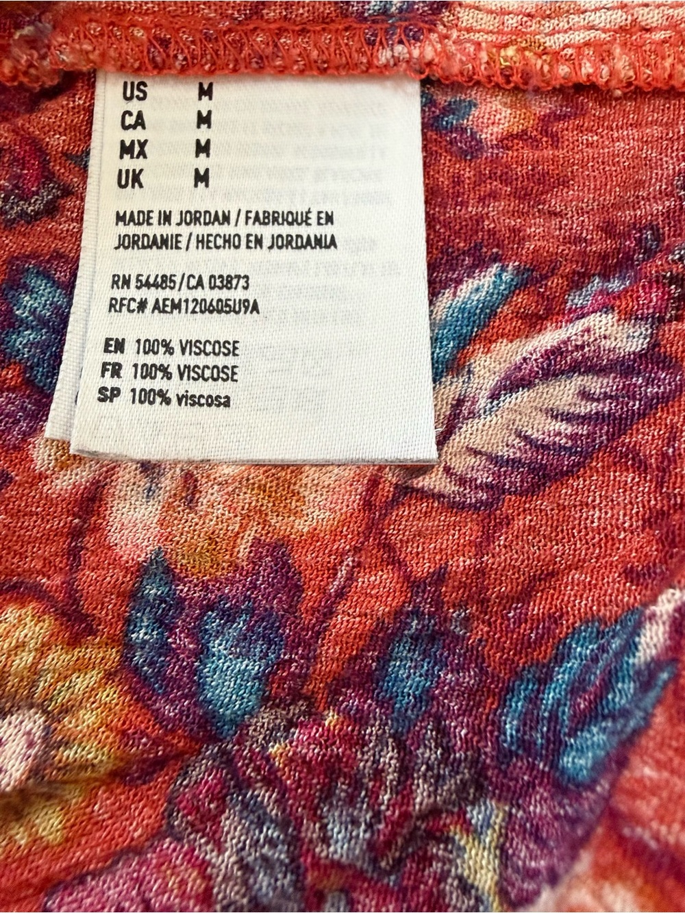American Eagle Outfitters Floral Multicolor Boho Peasant Blouse Women’s Medium - Picture 11 of 12